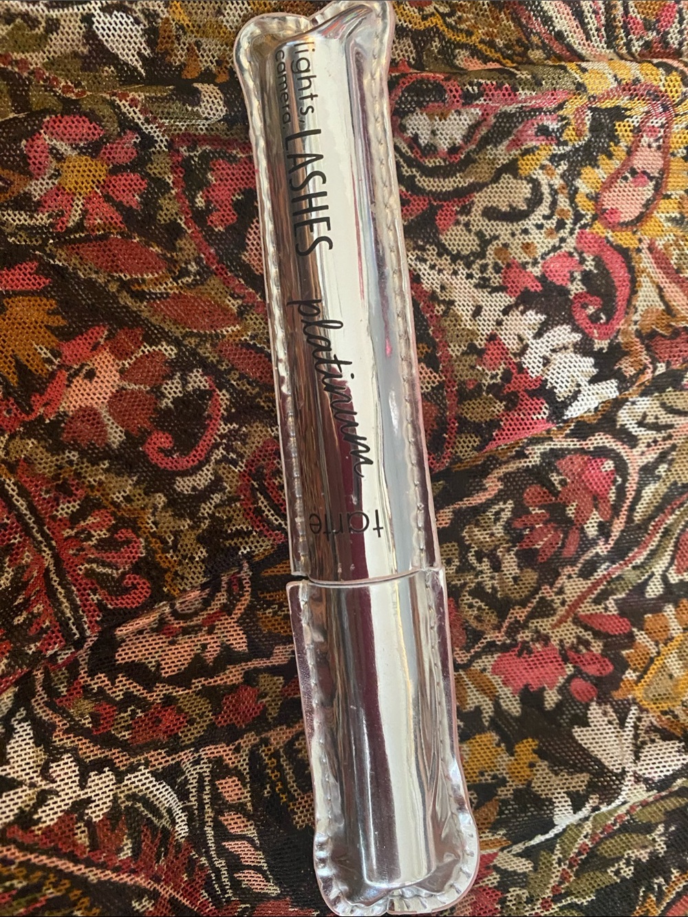 Cosmetic Eyelash Product on Fabric